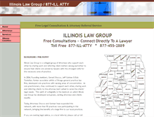 Tablet Screenshot of illinoislawgroup.com